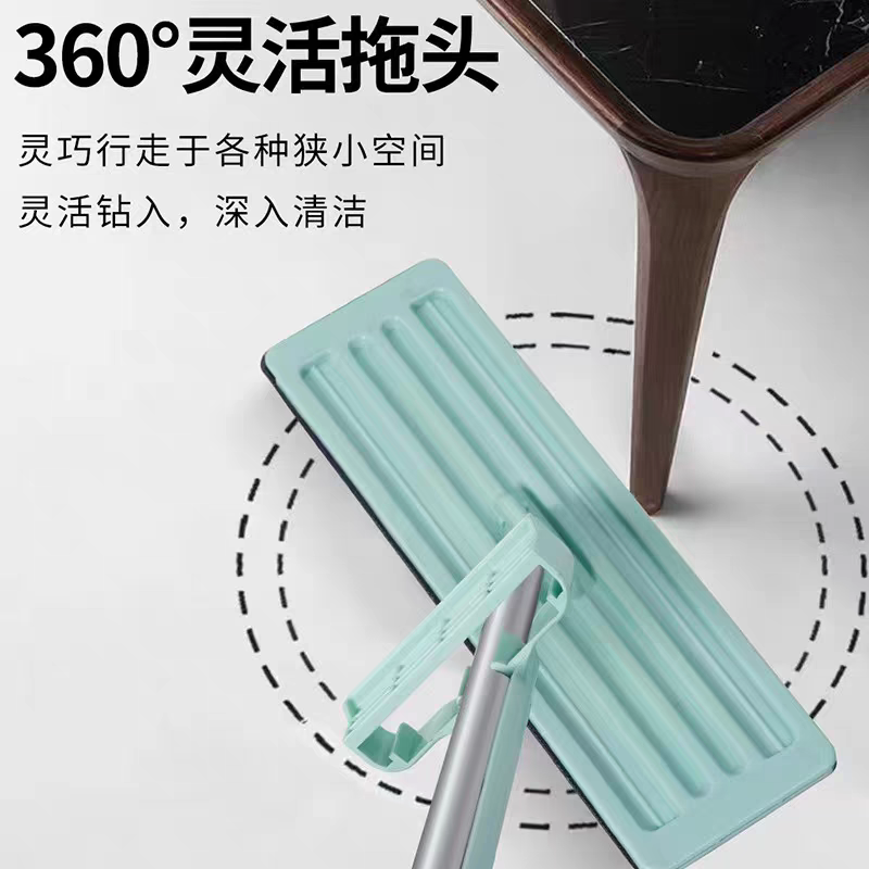 New hand-washable water-absorbing floor mopping wonder for lazy people - flat mop, a household hand-washable floor mopping cloth wonder detail image 4