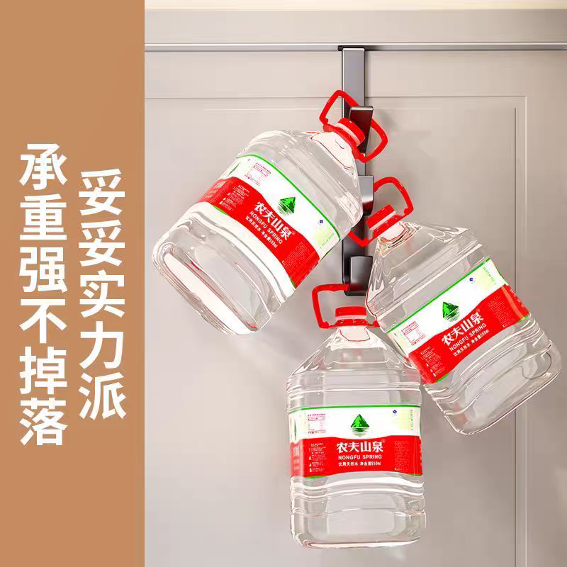 8640五钩门后长排挂钩挂架挂包挂帽子挂衣服宿舍收纳挂衣架壁挂置物架竖向详情图4