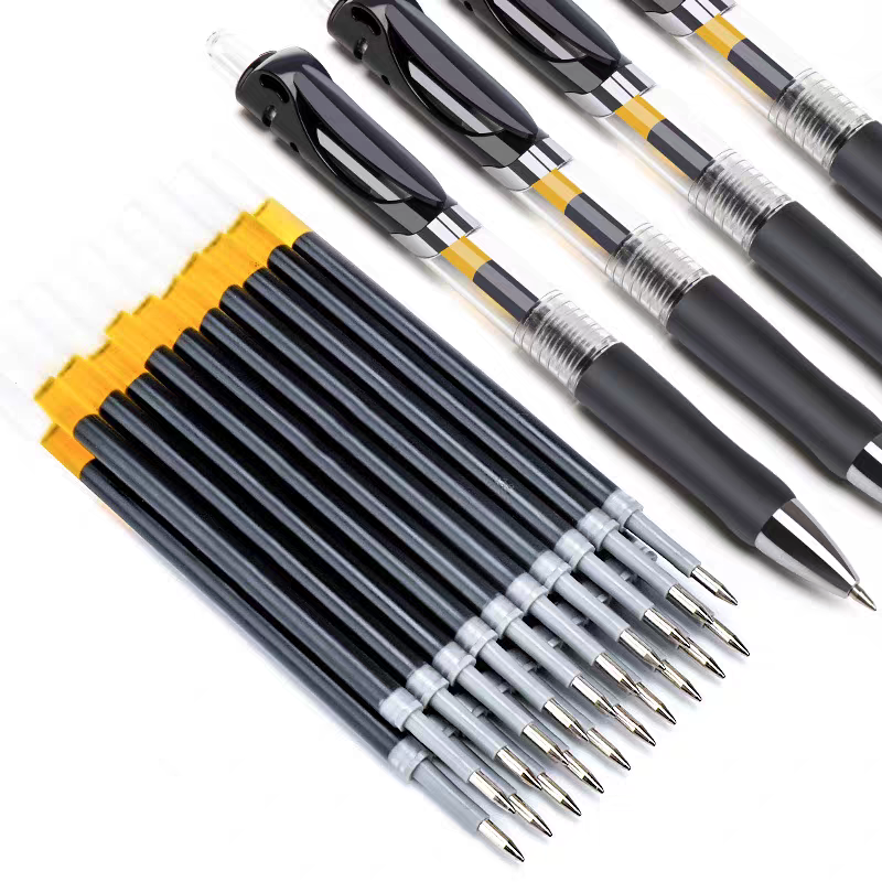 Pen press pen, pen core, high appearance level, practice pen, black gel pen, student notes, special water pen for exams details Picture