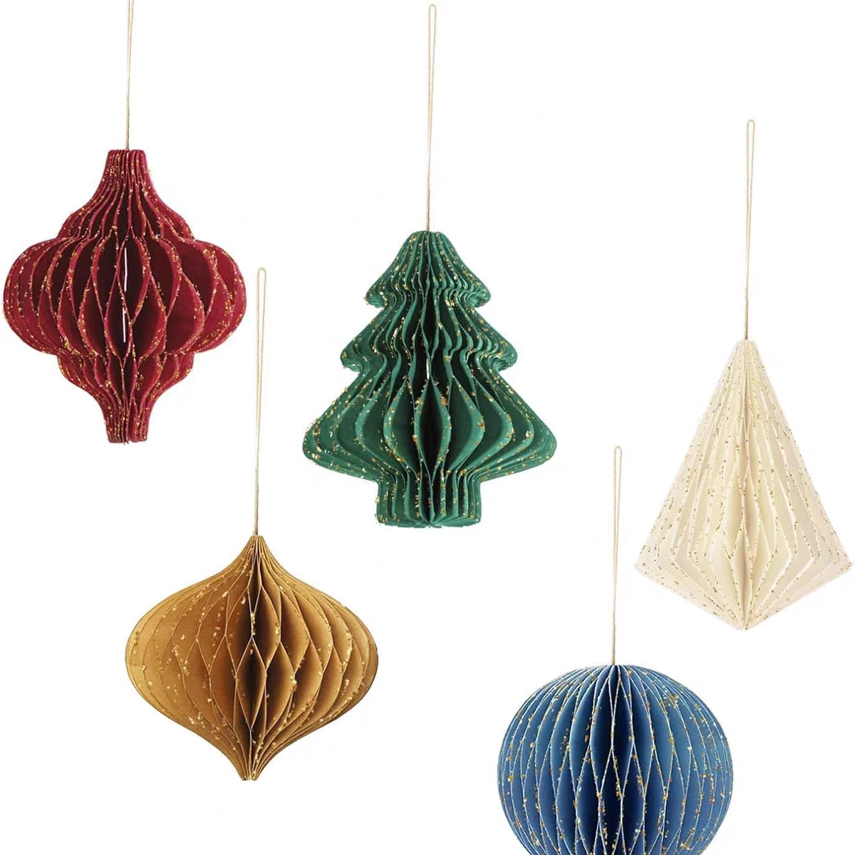 装饰蜂窝圣诞节室内装饰品挂件。产品图