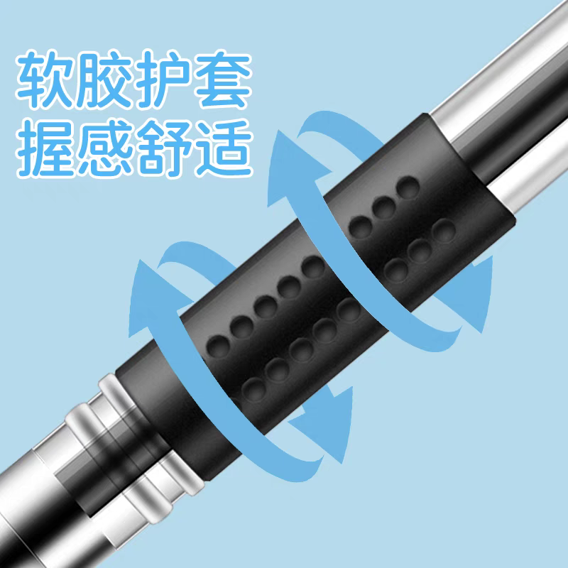 中性笔速干黑笔水笔子弹头全针管黑色水性笔签字笔办公刷题圆珠笔笔芯黑色笔详情图4