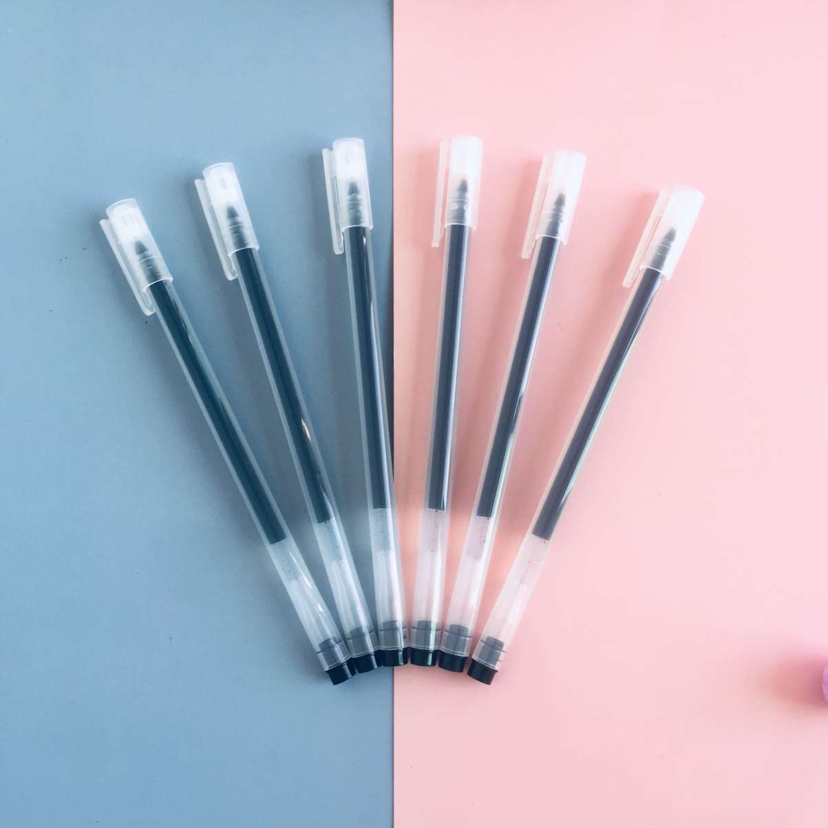 Juneng Writing gel Pen, large-capacity 0.5mm black needle tube signature pen, special straight liquid pen for student exams and office use Specification image