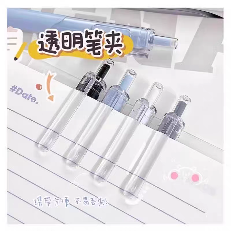 Morandi's high appearance level, ins-style student 0.5 black press gel pen quick drying, small white pen for exams detail image 3
