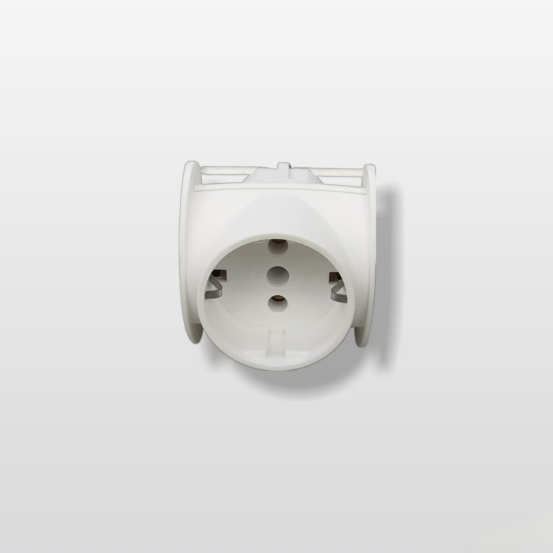 White European-style conversion plug for electrical products, one to three ohm plug Specification image