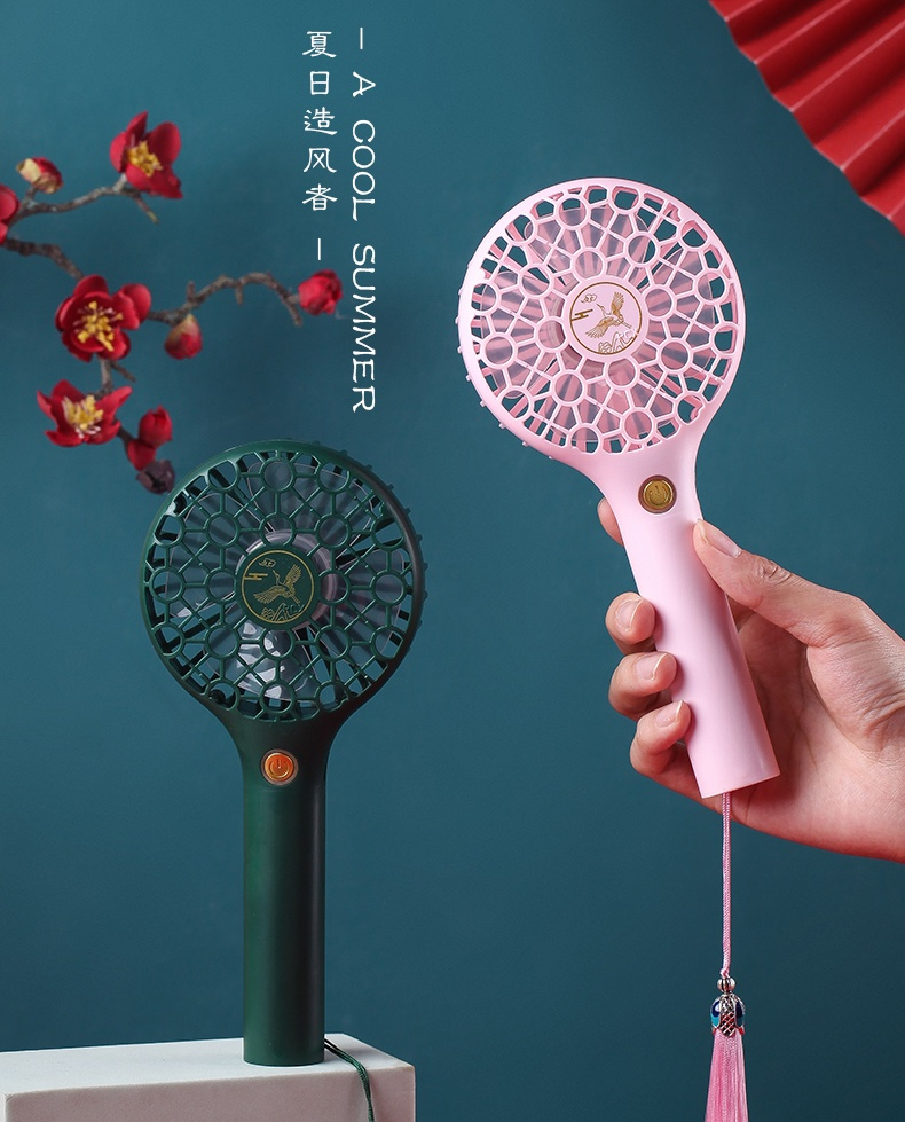 国潮 窗花国潮小风扇 手持小风扇