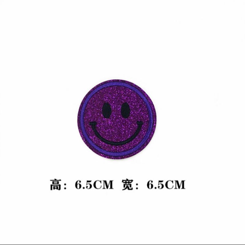 闪光皮 紫色笑脸