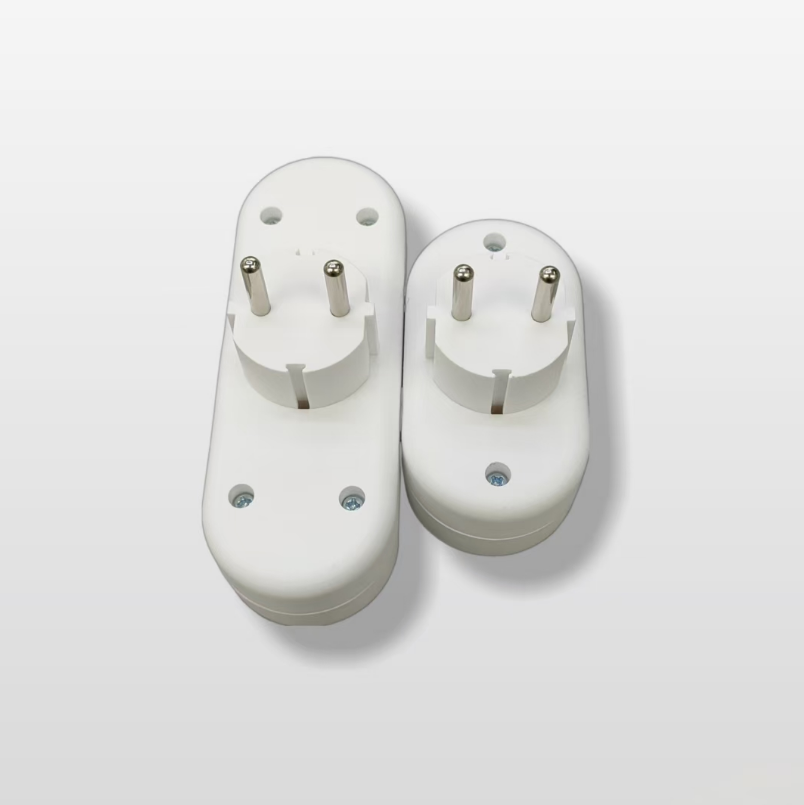 White European-style flat plug adapter for electrical products, 2-position to 3-position details Picture