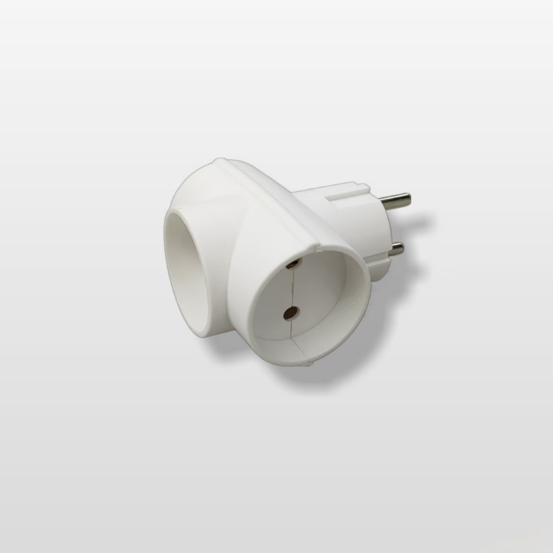 White European-style conversion plug for electrical products, one to three ohm plug Application Scenario