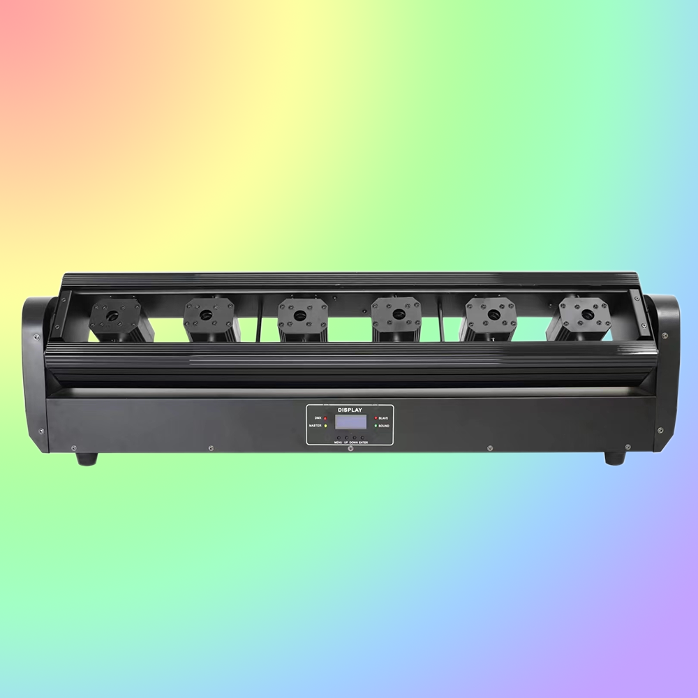 led six-eye full-color laser light, moving head laser light, ktv, disco, bar, clean bar, stage line scanning atmosphere light Application Scenario