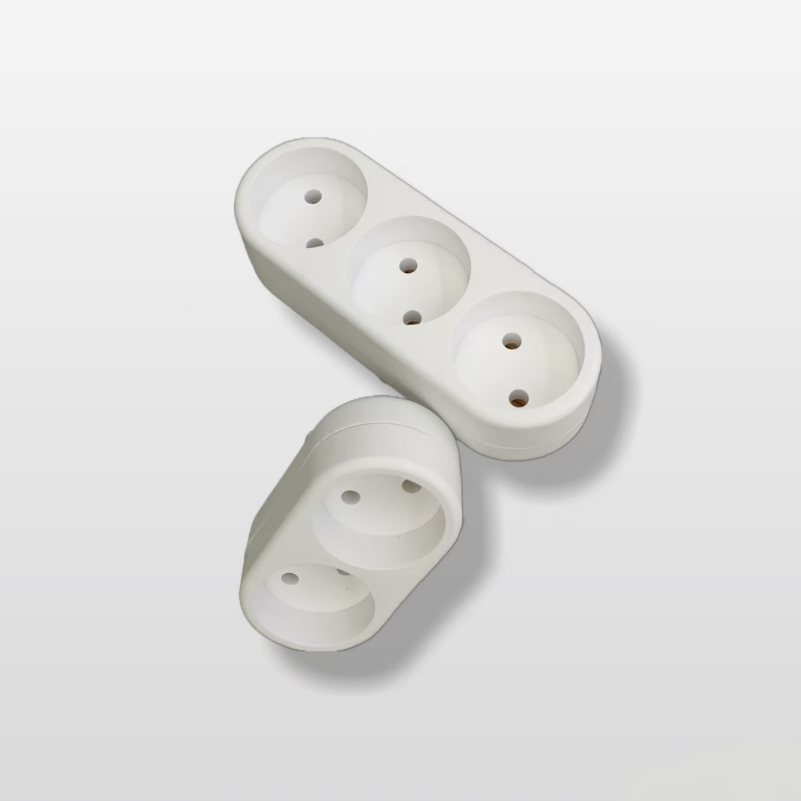 White European-style flat plug adapter for electrical products, 2-position to 3-position Item Picture