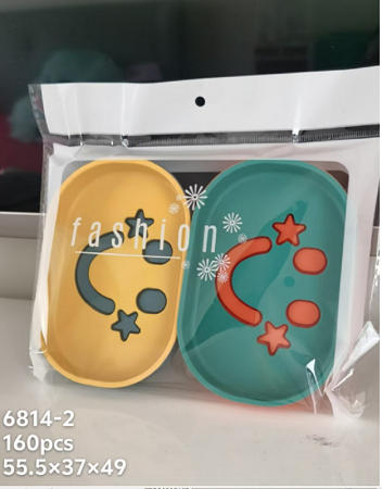 Factory direct sales MF5-6814-2 soap box, artistic soap box, soap storage 2pc soap box pic 1