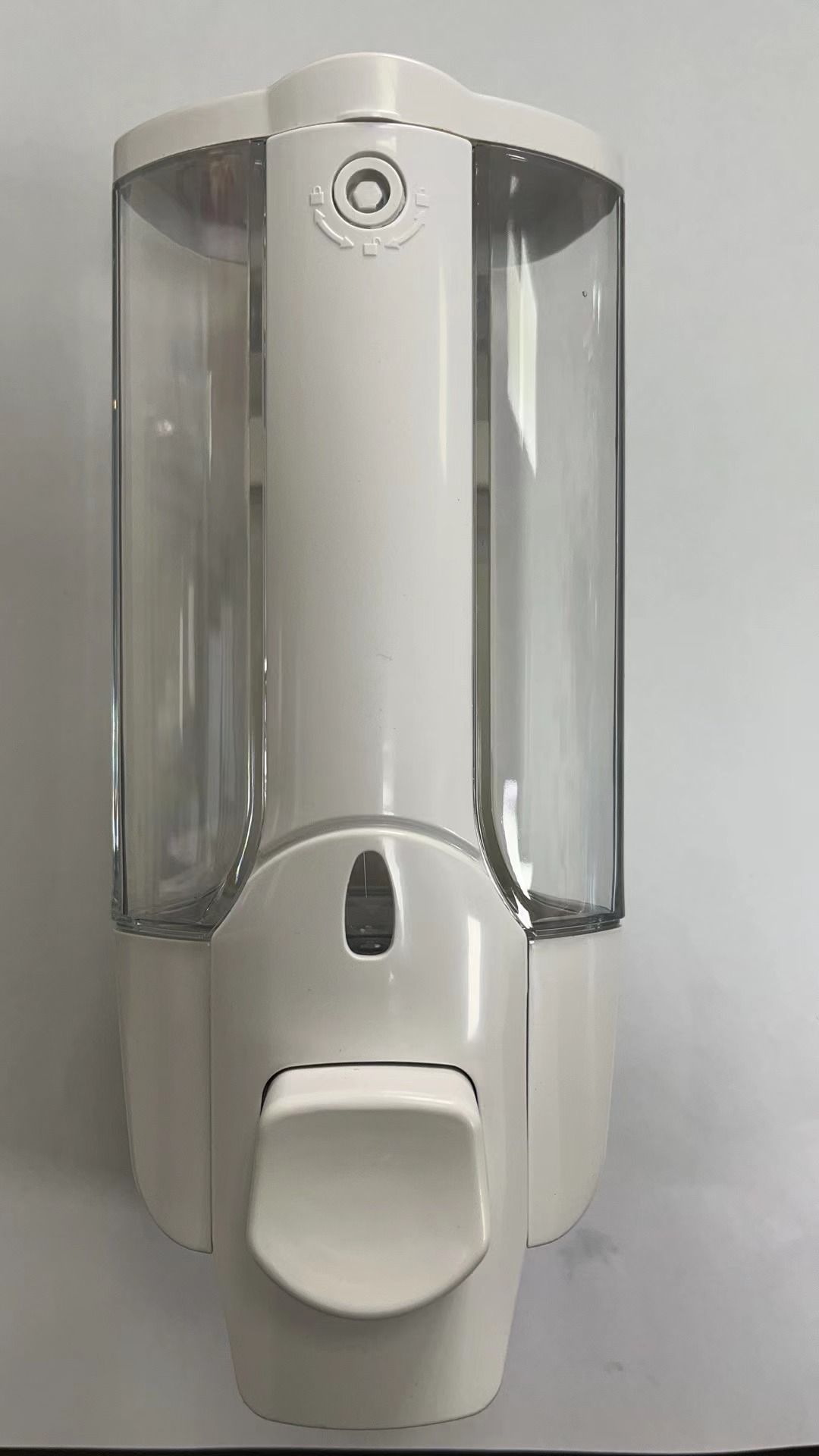 Hotel non-punching soap dispenser, hand sanitizer, bathroom wall-mounted press bottle, shampoo and body wash box, wall-mounted Specification image