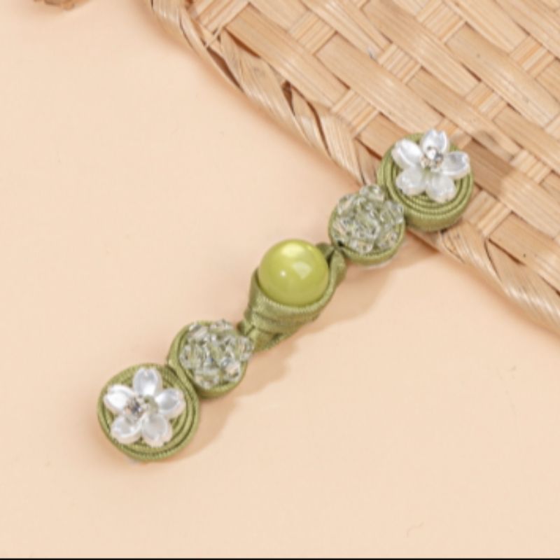 国潮旗袍盘扣中国风服饰手工钉珠装饰纽扣