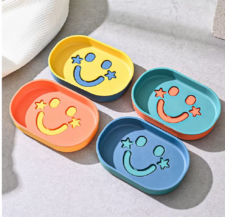 Factory direct sales MF5-6814-4 soap box, artistic soap box, soap storage 4pc soap box pic 1