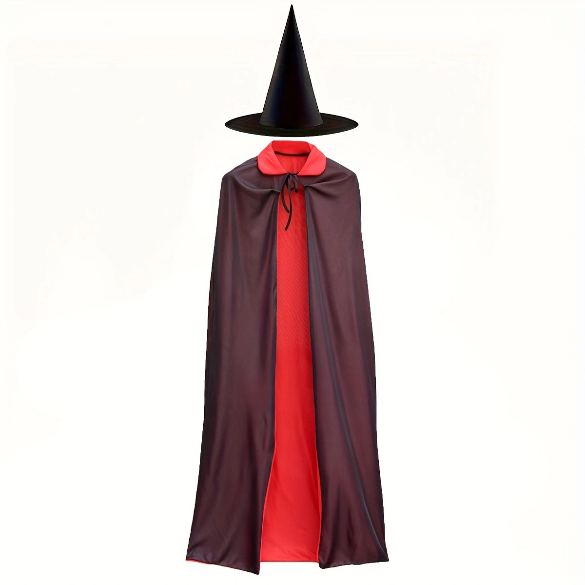 2件套万圣节披风化妆服饰道具红黑面立领死神披风斗篷海盗披风