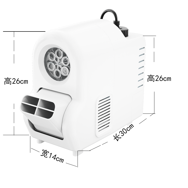 舞台私模犀牛泡泡机 婚庆商演聚会派对户外塑料外壳自动上油私模款多用泡泡机发泡机详情7