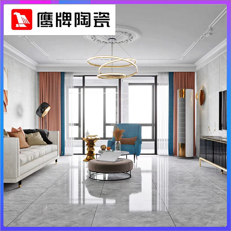 Eagle & brand ceramic 800x800 living room marble tiles, floor tiles, kitchen and bathroom wall tiles, simple and light luxury grey Specification image