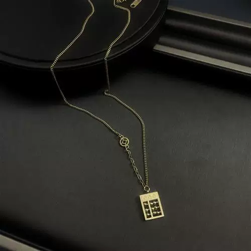 韩版简约百搭锁骨链 女士时尚个性项饰 精致饰品潮流设计梦菲妮钛钢项链