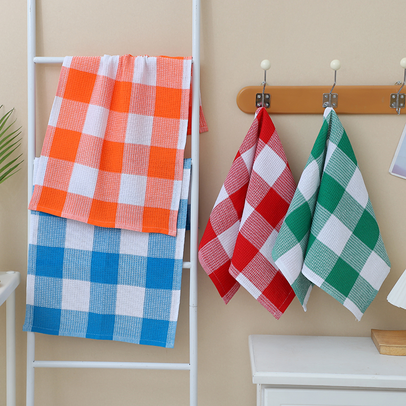 Tea towel 38*64, made of carefully selected cotton with various patterns and strong water absorption Item Picture