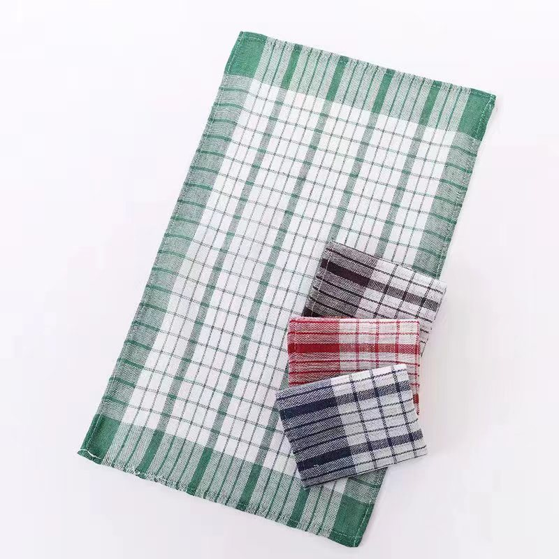 High-quality tea towel, 33*55CM, soft and does not damage the surface. It can be used for washing dishes and wiping tables. Made of high-density fiber, it absorbs water quickly and dries quickly Item Picture