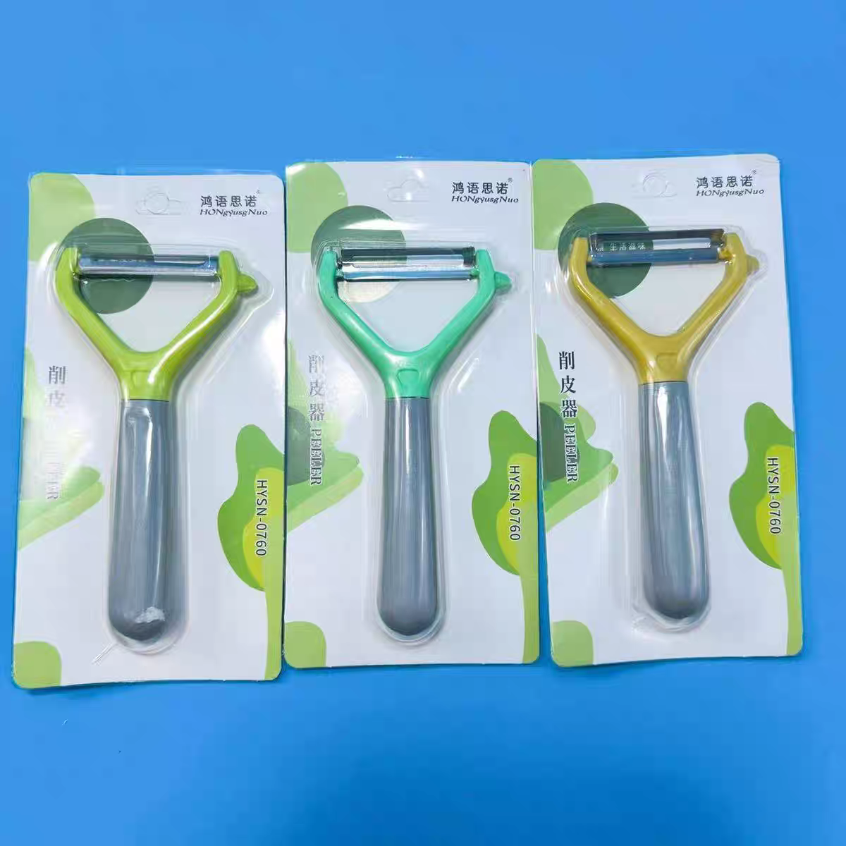 0760 Suction card peeler, plastic handle serrated peeler, fruit and melon peeler wholesale