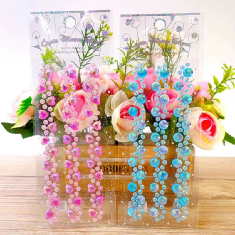 通洋纸品工艺品礼品创意礼品创意贴纸儿童玩具贴纸 芙蓉3D泡泡贴纸小长款彩色钻石贴儿童贴纸批发厂家直销安全无毒