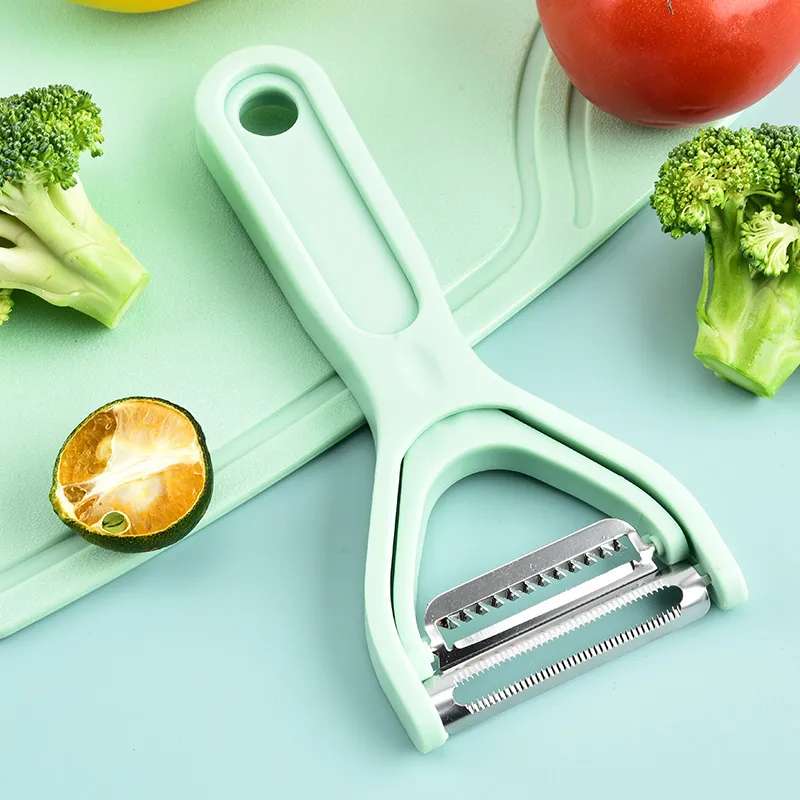 Multi-functional peeler, stainless steel melon peeler, two-in-one peeler, knife for peeling and slicing potatoes and fruits details Picture