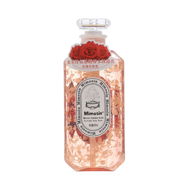 Mimoshi Petal Body Wash Cherry Blossom Rose Essential Oil Perfume Fragrance Petal Long-lasting Fragrance Cleansing Moisturizing Body Wash Application Scenario