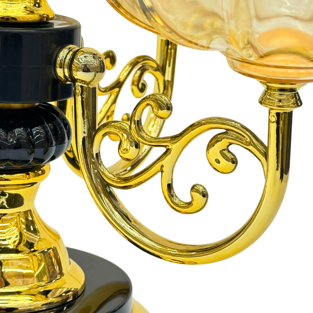 Five-head rotatable gold-plated plastic fruit plate for home gifts and living room decoration Application Scenario