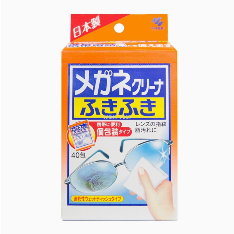 包邮！拿都雷SAXI进口穿戴甲清洁湿巾擦眼镜头镜布40片 小林制药