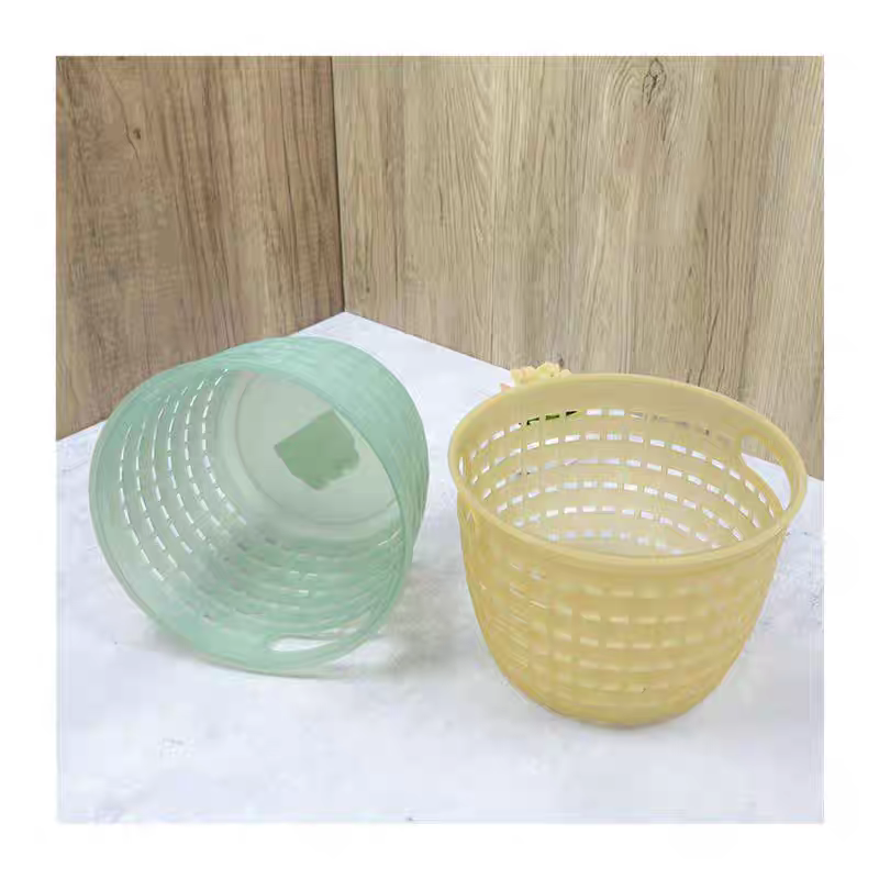 Desktop transparent woven storage basket for sundries, toys, kindergarten storage basket, bathroom cosmetics storage basket Item Picture