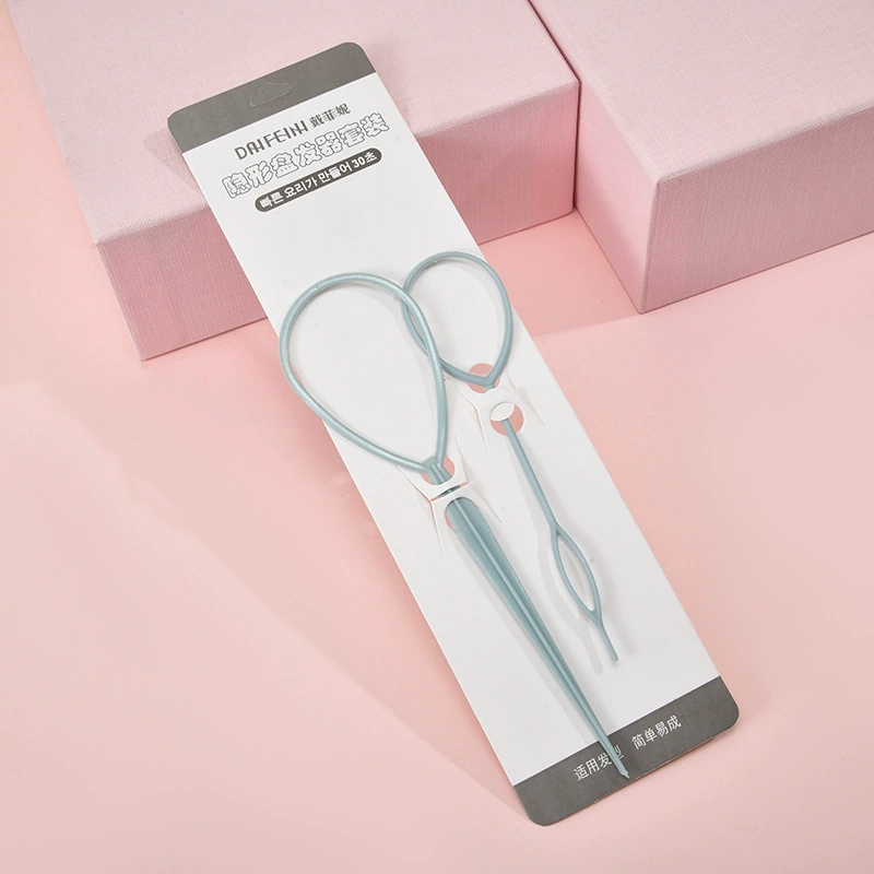 儿童盘发器四件套/电话线头绳/儿童饰品韩国/魔术拉环/电话线皮筋细节图