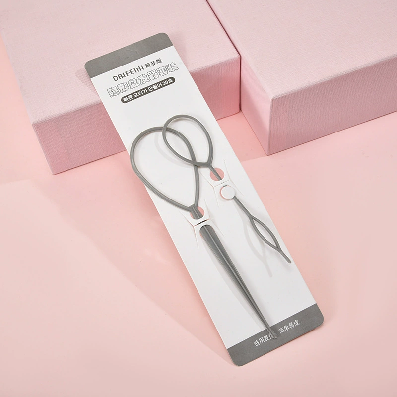 儿童盘发器四件套  韩国风电话线头绳儿童饰品拉发器儿童高颅顶蓬松夹详情3