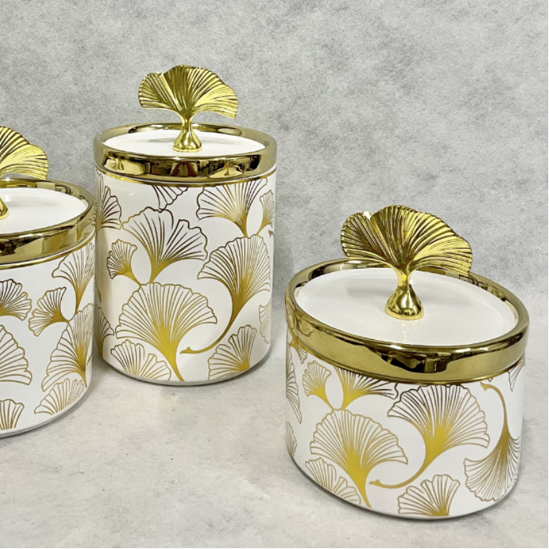 Ceramic sealed jars, food-grade storage jars, kitchen blue and white storage jars, decorative items pic 8