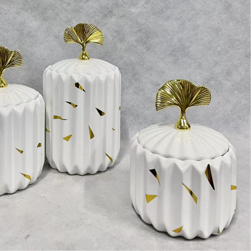 Ceramic sealed jars, food-grade storage jars, kitchen blue and white storage jars, decorative items pic 10