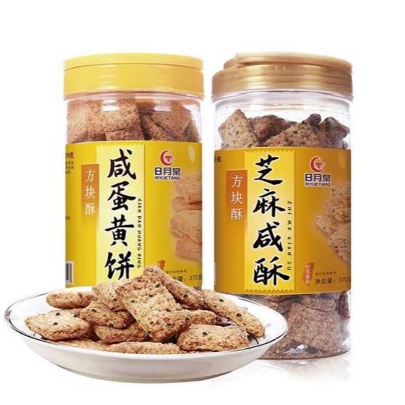 包邮！BICKBIM进口休闲零食 台湾日月棠咸蛋黄味方块酥饼干370g详情6