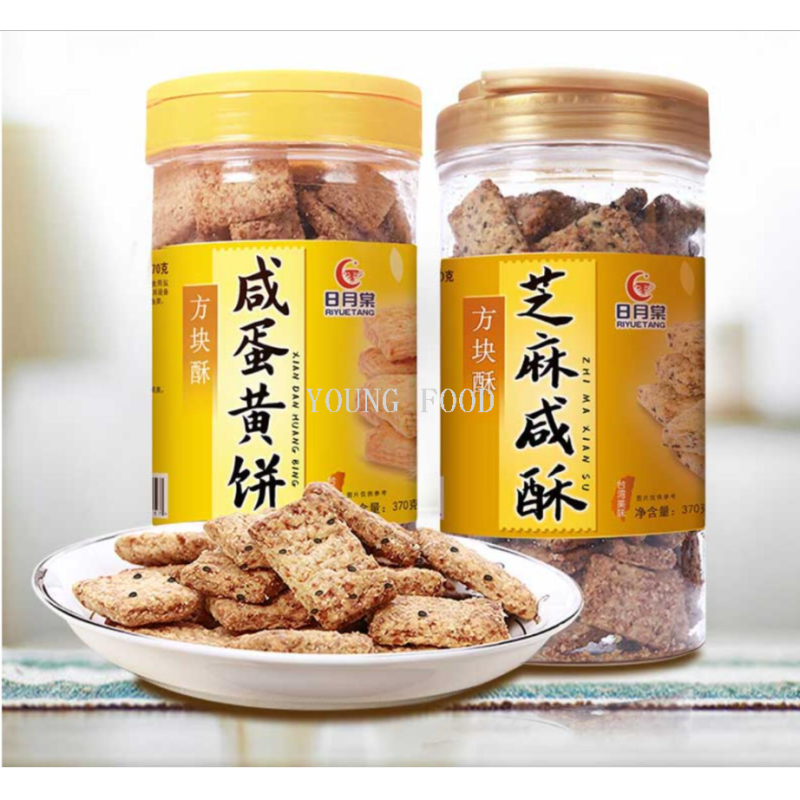 包邮！BICKBIM进口休闲零食 台湾日月棠咸蛋黄味方块酥饼干370g详情7