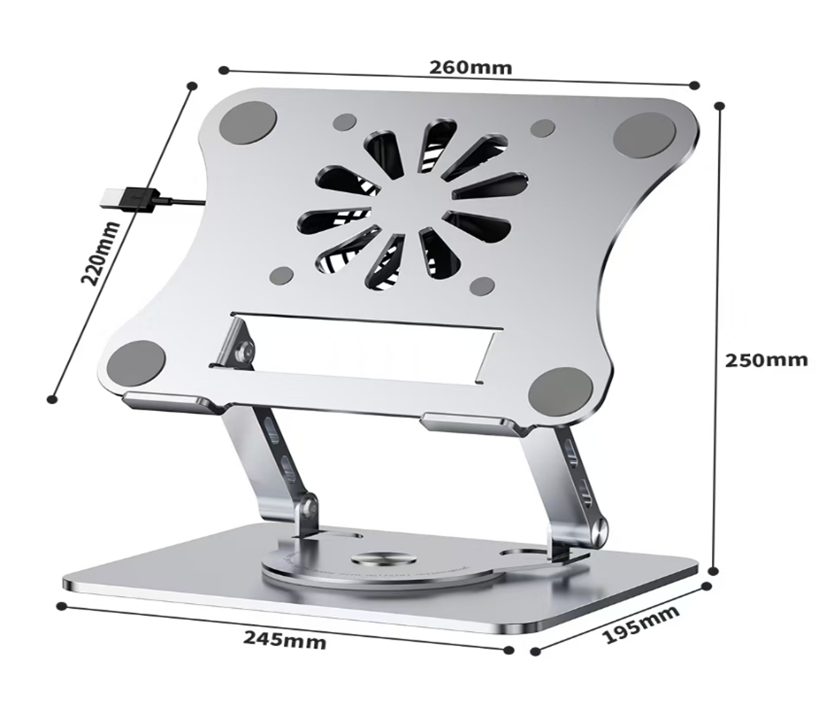 笔记本电脑支架托架学生宿舍桌面可升降增高便携手提折叠旋转多功能散热架详情3