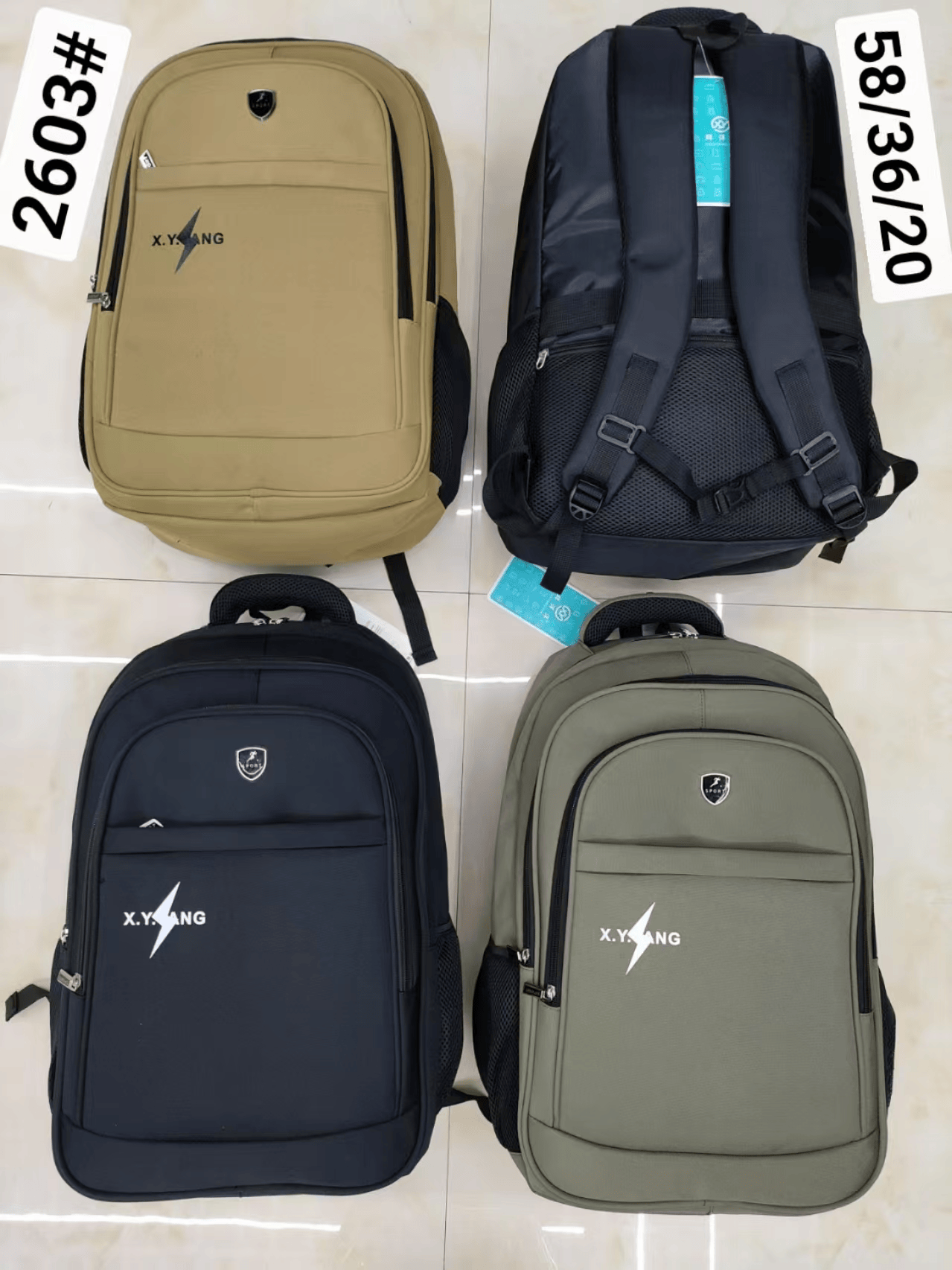 Moda tendencia mochila diseño a prueba de agua portátil viaje estudiante bolsa de computadora Specification image
