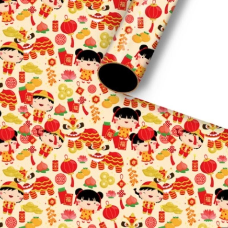 中国风礼物包装纸新年喜庆婚礼礼品包装纸元旦节日包装纸包书