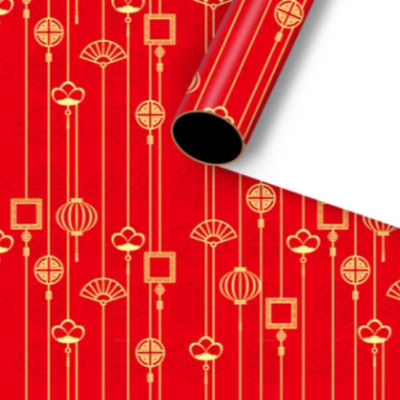 中国风礼物包装纸新年喜庆婚礼礼品包装纸元旦节日包装纸包书纸8