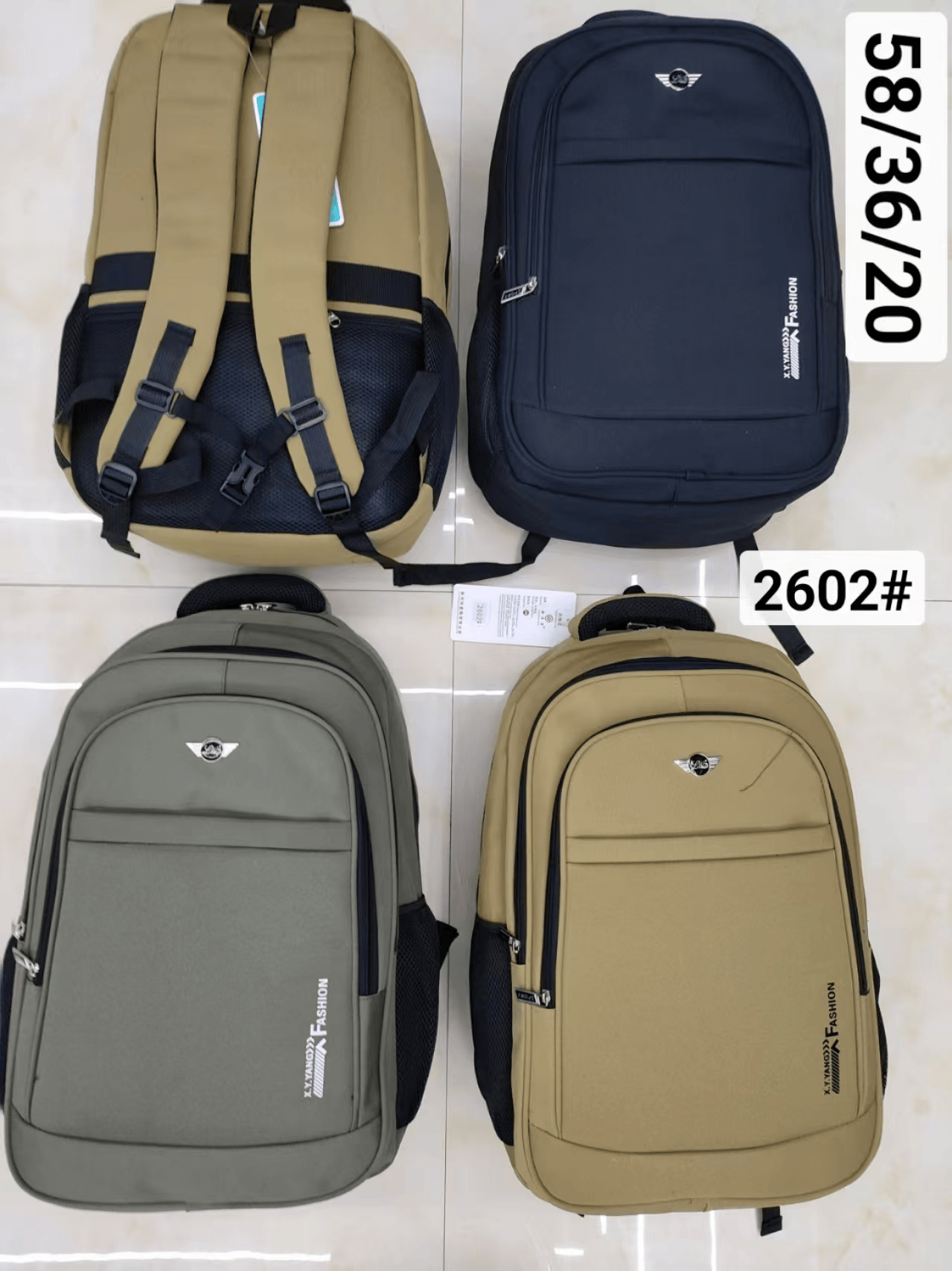 Moda tendencia mochila diseño a prueba de agua portátil viaje estudiante bolsa de computadora details Picture