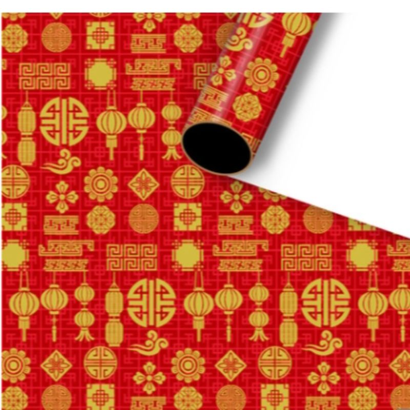 中国风礼物包装纸新年喜庆婚礼礼品包装纸元旦节日包装纸包书纸2