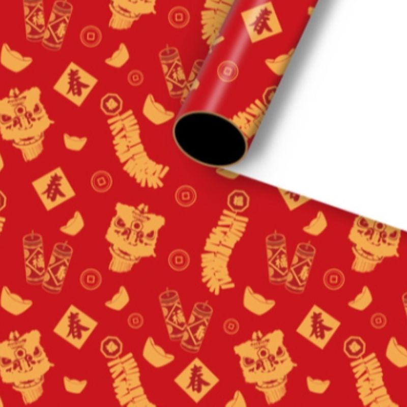 中国风礼物包装纸新年喜庆婚礼礼品包装纸元旦节日包装纸包书纸4