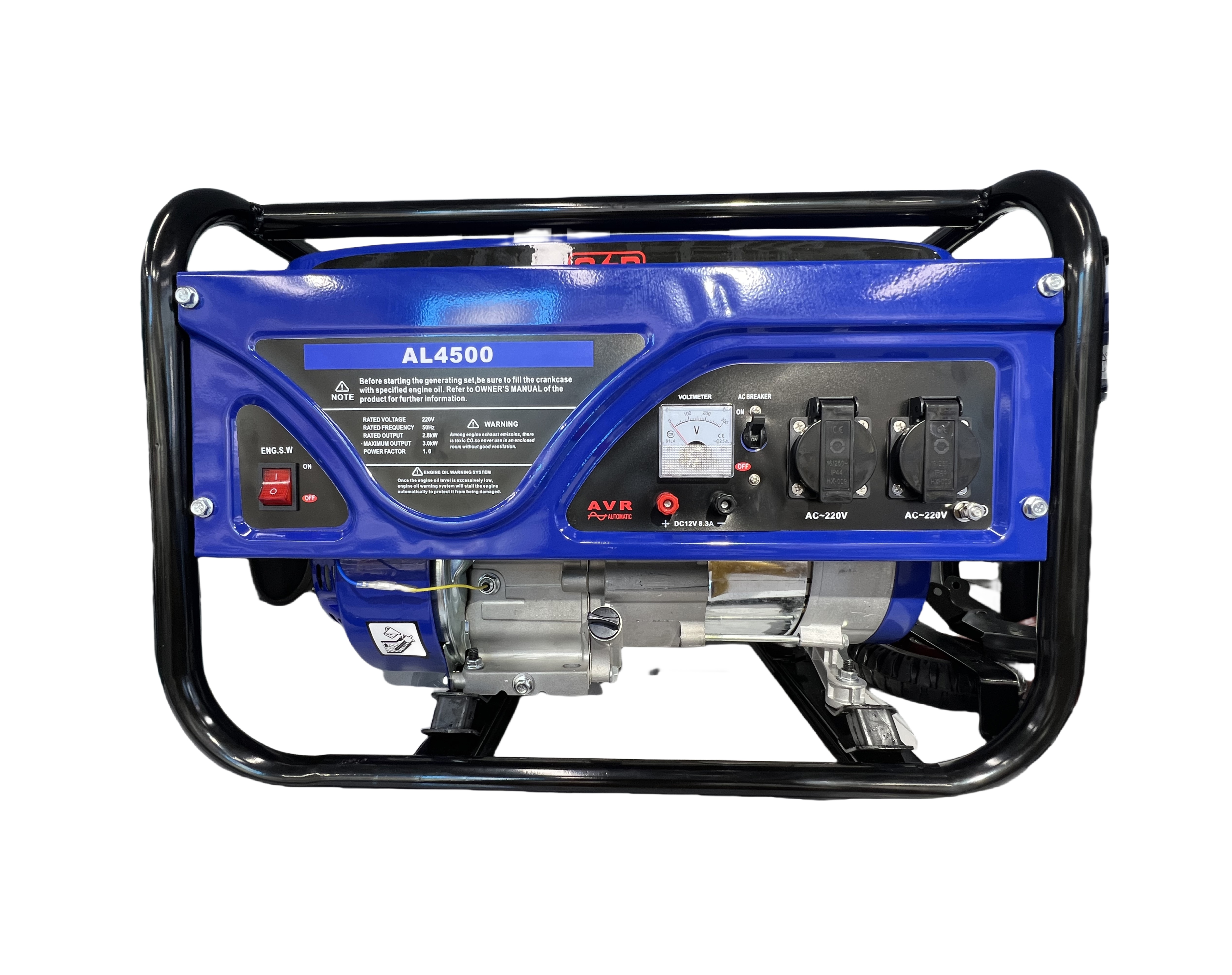 3kw小型家用发电机 单杠静音单项220v智能控制50hz发电机总成