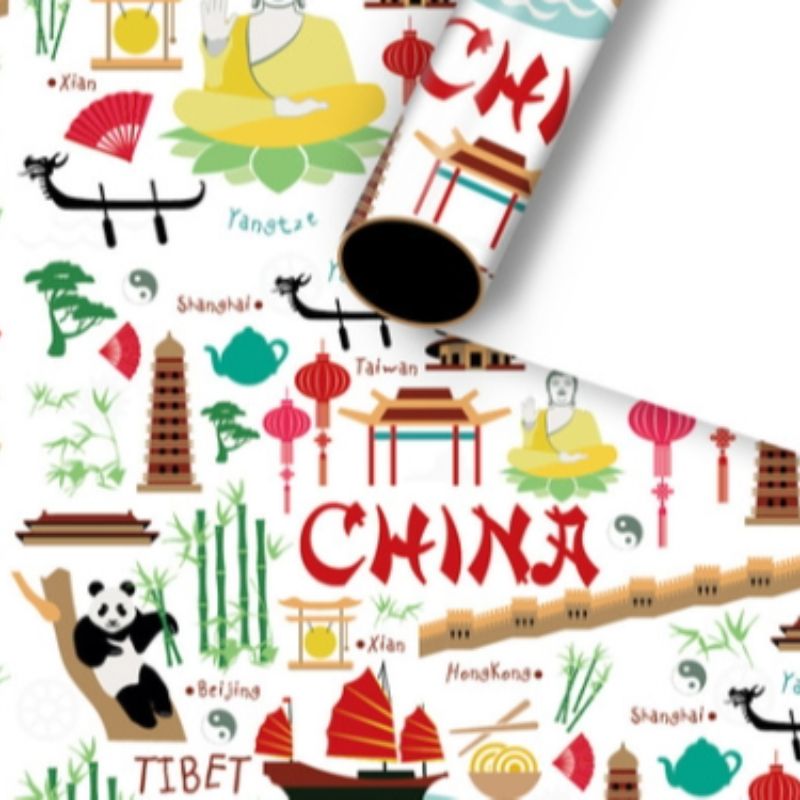 中国风礼物包装纸新年喜庆婚礼礼品包装纸元旦节日包装纸包书纸5