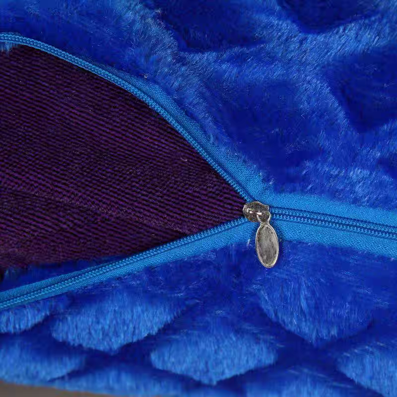 Home plush diamond-shaped pillowcase sofa headboard soft cushion decoration model room bedroom solid-color throw pillow lumbar support detail image 3