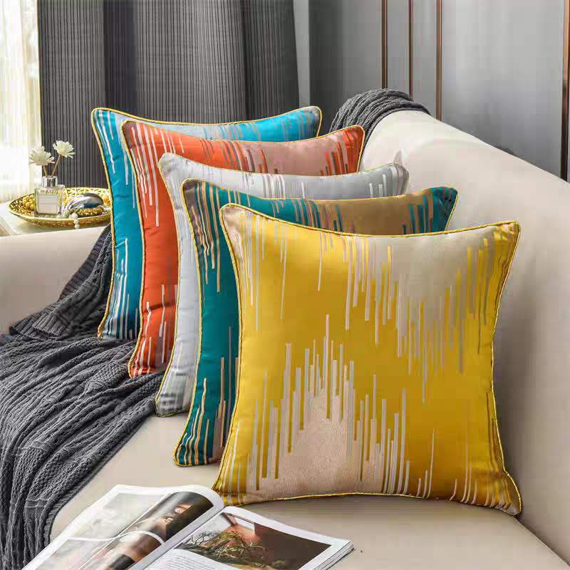 High-end cushions for the living room, light luxury sofa cushions, headboard cushions, model room backrests, square pillow covers with cores Specification image