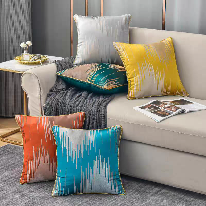 High-end cushions for the living room, light luxury sofa cushions, headboard cushions, model room backrests, square pillow covers with cores details Picture