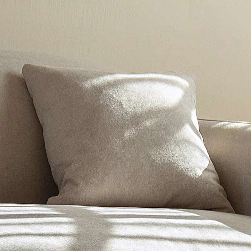 Rongbu throw pillow sofa, living room, plain square, simple solid color, light luxury, pillow cover, cushion, waist support, backrest, office nap